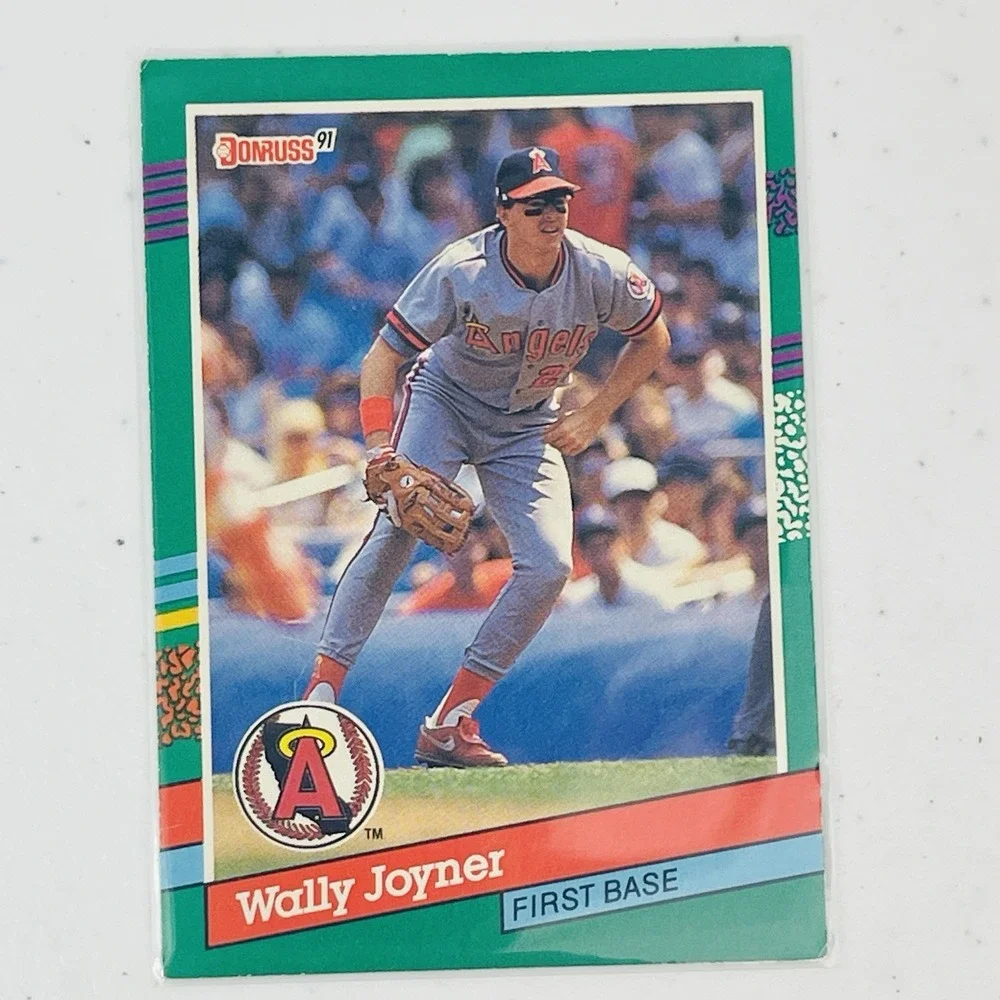 1991 Donruss Wally Joyner 677 Baseball California Angels Trading Card Vtg